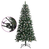 Artificial Christmas Tree with Stand Green 120 cm PVC - Side View