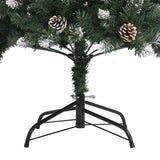 Artificial Christmas Tree with Stand Green 120 cm PVC - Close-Up Angle