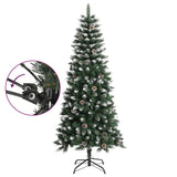 Artificial Christmas Tree with Stand Green 150 cm PVC - Side View