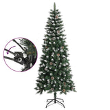 Artificial Christmas Tree with Stand Green 180 cm PVC - Side View
