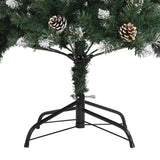 Artificial Christmas Tree with Stand Green 180 cm PVC - Close-Up Angle