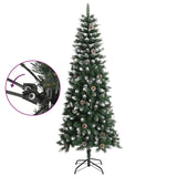 Artificial Christmas Tree with Stand Green 210 cm PVC - Side View