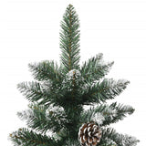 Artificial Christmas Tree with Stand Green 210 cm PVC - 45-Degree Angle
