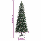Artificial Christmas Tree with Stand Green 240 cm PVC - Extra Image