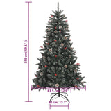 Artificial Christmas Tree with Stand Green 150 cm PVC - Extra Image