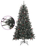 Artificial Christmas Tree with Stand Green 180 cm PVC - Side View