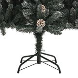 Artificial Christmas Tree with Stand Green 210 cm PVC - Close-Up Angle