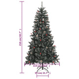 Artificial Christmas Tree with Stand Green 210 cm PVC - Extra Image