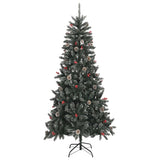 Artificial Christmas Tree with Stand Green 240 cm PVC - Front View