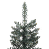 Artificial Slim Christmas Tree with Stand Green 120 cm PVC - Side View