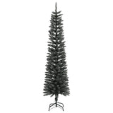 Artificial Slim Christmas Tree with Stand Green 210 cm PVC