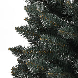 Artificial Slim Christmas Tree with Stand Green 240 cm PVC - 45-Degree Angle