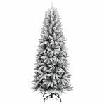 Artificial Christmas Tree with Flocked Snow 120 cm PVC&PE