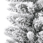 Artificial Slim Christmas Tree with Flocked Snow 150 cm PVC&PE