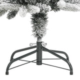 Artificial Slim Christmas Tree with Flocked Snow 180 cm PVC&PE - Close-Up Angle