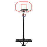 Basketball Stand White 258-363 cm Polyethene - Front View