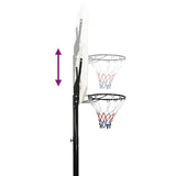 Basketball Stand White 258-363 cm Polyethene - Low Angle