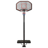 Basketball Stand Black 258-363 cm Polyethene - Front View