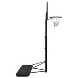 Basketball Stand Black 258-363 cm Polyethene - Side View