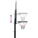 Basketball Stand Black 258-363 cm Polyethene - Low Angle