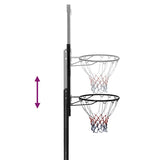 Basketball Stand Transparent 256-361 cm Polycarbonate - 45-Degree Angle
