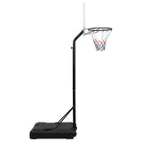 Basketball Stand White 237-307 cm Polyethene - Side View