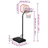 Basketball Stand White 237-307 cm Polyethene - Extra Image