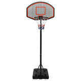 Basketball Stand Black 237-307 cm Polyethene - Front View