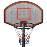 Basketball Stand Black 237-307 cm Polyethene - 45-Degree Angle