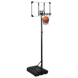 Basketball Stand Transparent 235-305 cm Polycarbonate - Front View