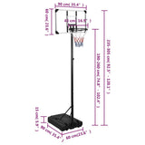 Basketball Stand Transparent 235-305 cm Polycarbonate - Extra Image