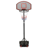 Basketball Stand Black 216-250 cm Polyethene - Front View