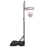 Basketball Stand Black 216-250 cm Polyethene - Side View