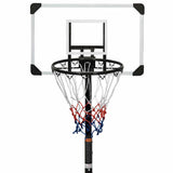 Basketball Stand Transparent 216-250 cm Polycarbonate - 45-Degree Angle