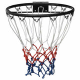 Basketball Ring Black 39 cm Steel - Front View