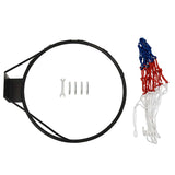 Basketball Ring Black 39 cm Steel - Rear View