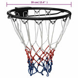 Basketball Ring Black 39 cm Steel - Close-Up Angle