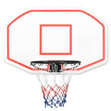 Basketball Backboard White 109x71x3 cm Polyethene - Front View