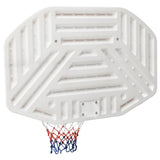 Basketball Backboard White 109x71x3 cm Polyethene - Top-Down View
