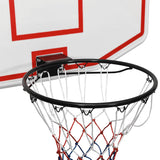 Basketball Backboard White 109x71x3 cm Polyethene - 45-Degree Angle