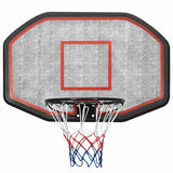 Basketball Backboard Black 109x71x3 cm Polyethene - Front View