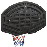 Basketball Backboard Black 90x60x2 cm Polyethene - Top-Down View