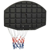 Basketball Backboard Black 71x45x2 cm Polyethene - 45-Degree Angle