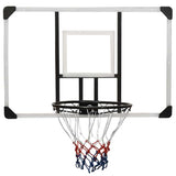 Basketball Backboard Transparent 106x69x3 cm Polycarbonate - Front View