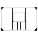 Basketball Backboard Transparent 106x69x3 cm Polycarbonate