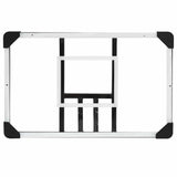 Basketball Backboard Transparent 71x45x2.5 cm Polycarbonate - Rear View