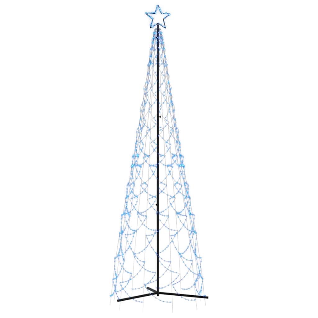 Christmas Cone Tree Blue 500 LEDs 100x300 cm