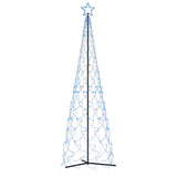 Christmas Cone Tree Blue 500 LEDs 100x300 cm - Front View
