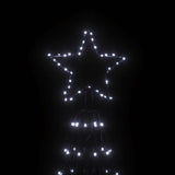 Christmas Cone Tree Cold White 1400 LEDs 160x500 cm - Top-Down View