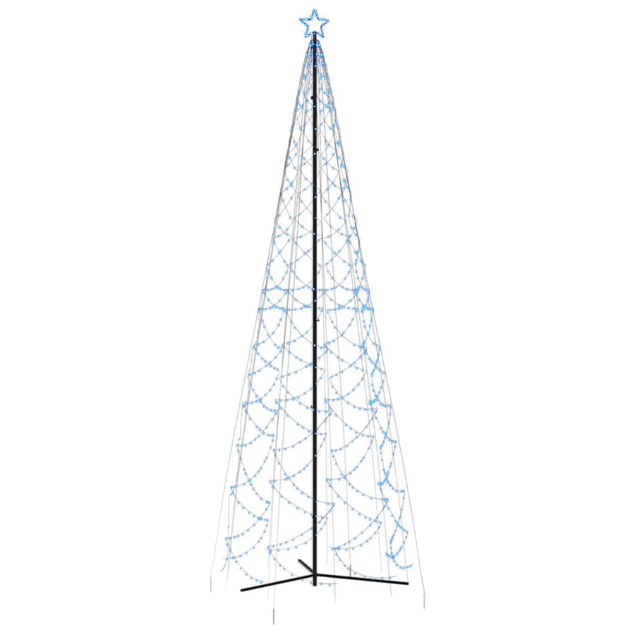 Christmas Cone Tree Blue 1400 LEDs 160x500 cm
